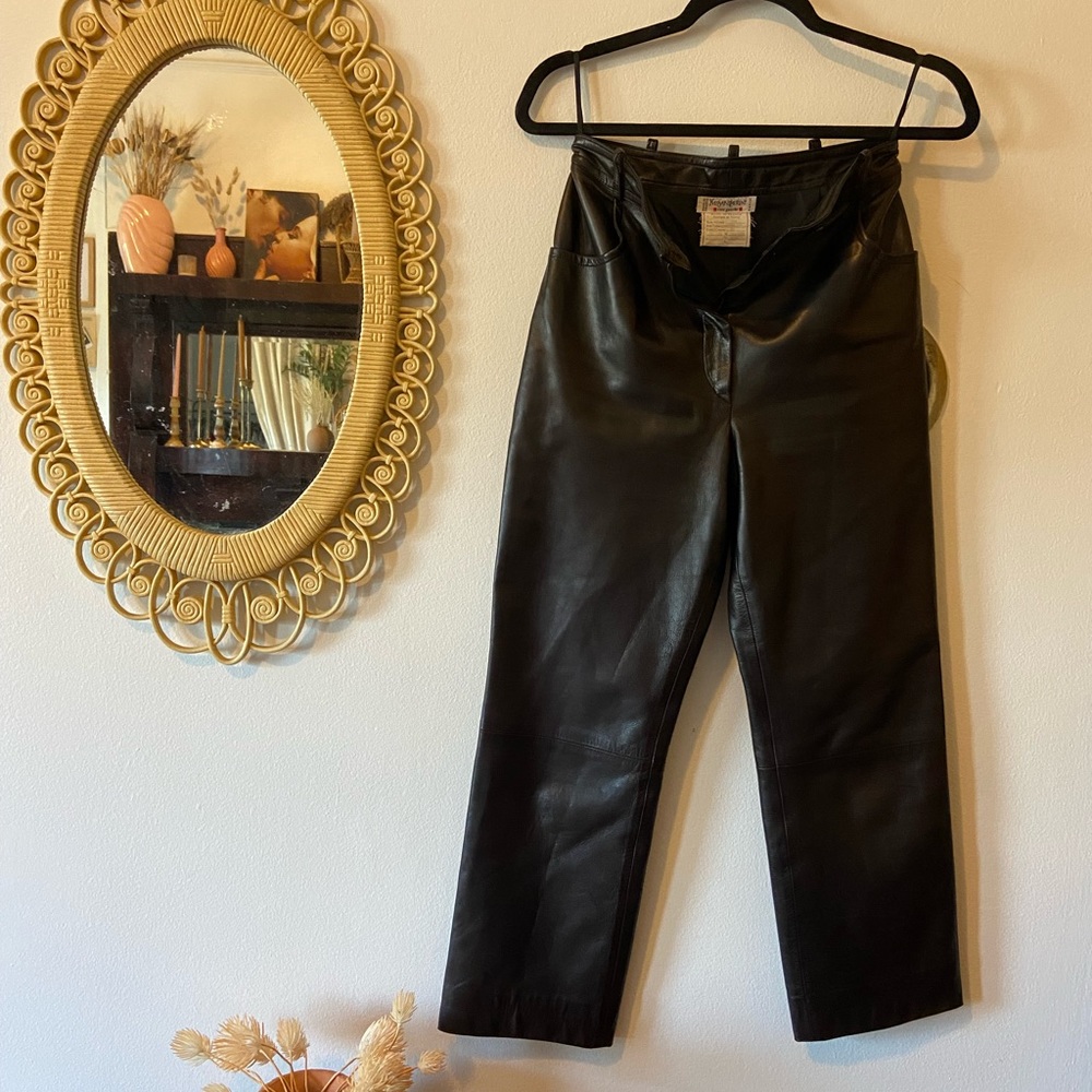 Vintage 90s YSL Leather Pants